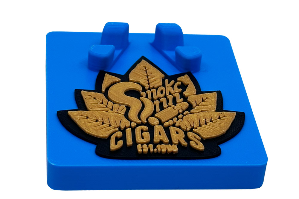Smoke Inn Challenge Coin Holder - Light Blue