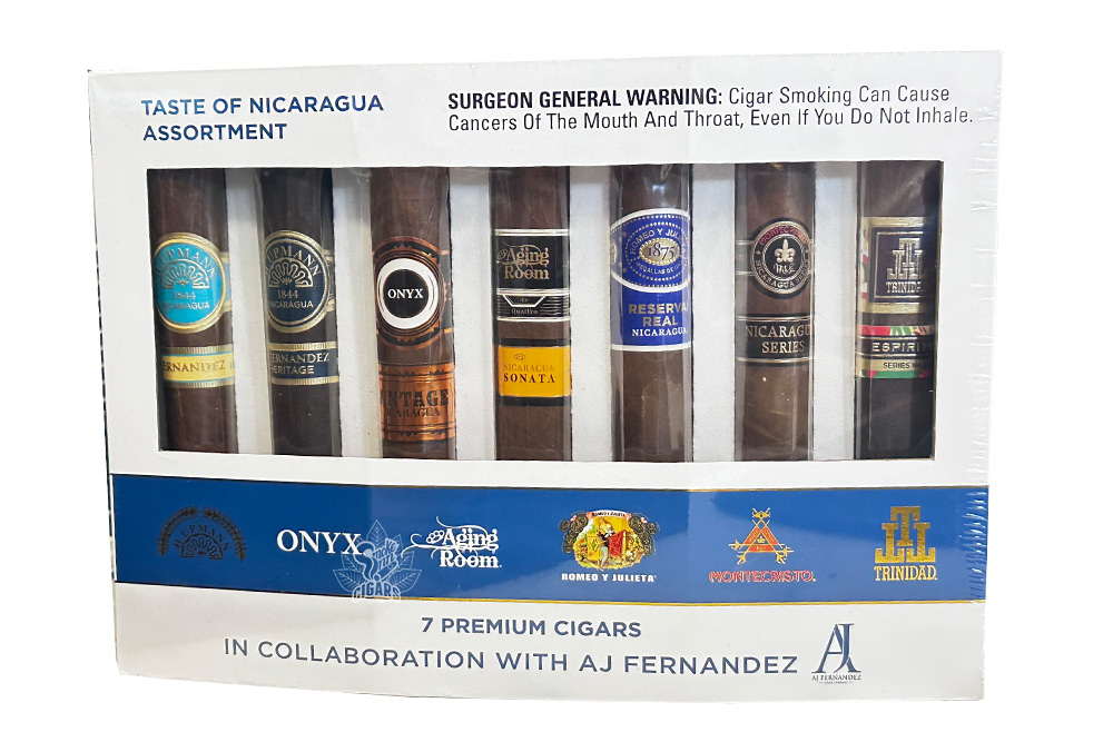 Taste of Nicaragua Assortment Sampler by AJ Fernandez + FREE Romeo y Julieta Tumbler