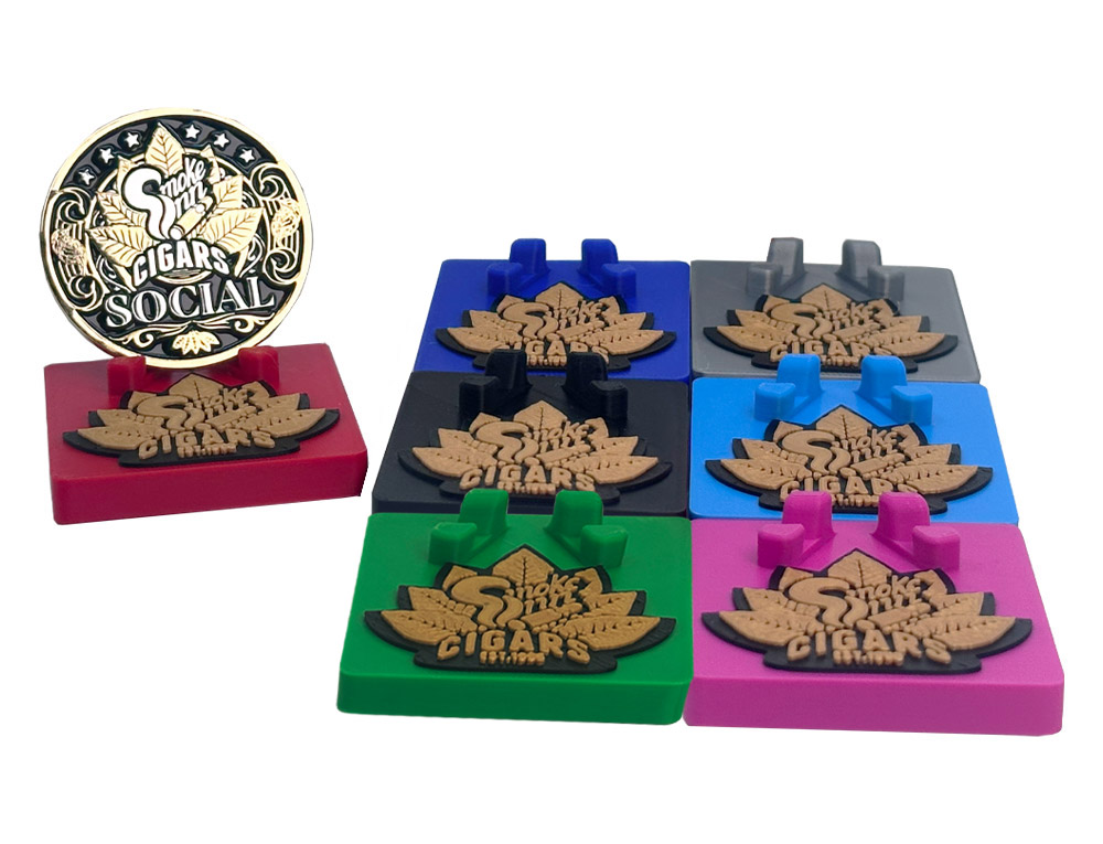 Smoke Inn Challenge Coin Holder 7 Color Set